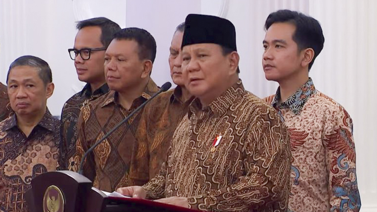 Presiden Prabowo Umumkan Menteri & Wamen Kabinet Merah Putih