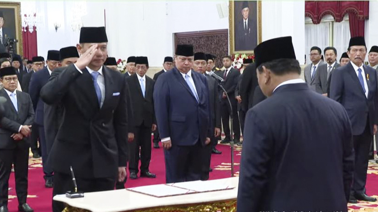 Pelantikan Menteri Kabinet Merah Putih Prabowo
