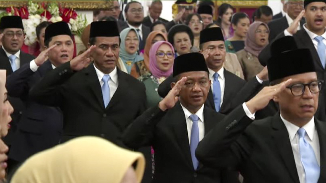Pelantikan Menteri Kabinet Merah Putih Prabowo