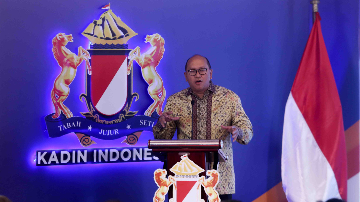 Menteri BKPM Rosan Roeslani Hadiri Diskusi Ekonomi Kadin