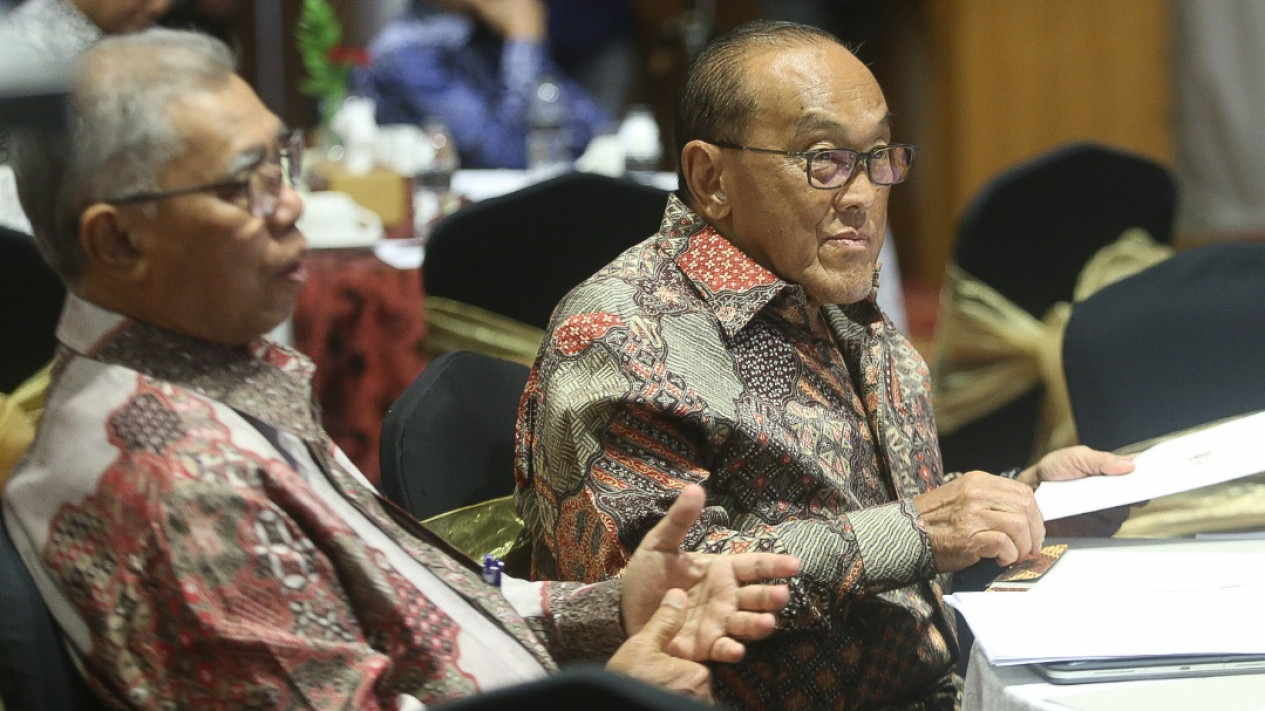 Aburizal Bakrie di Acara HUT ke-14 Aliansi Kebangsaan