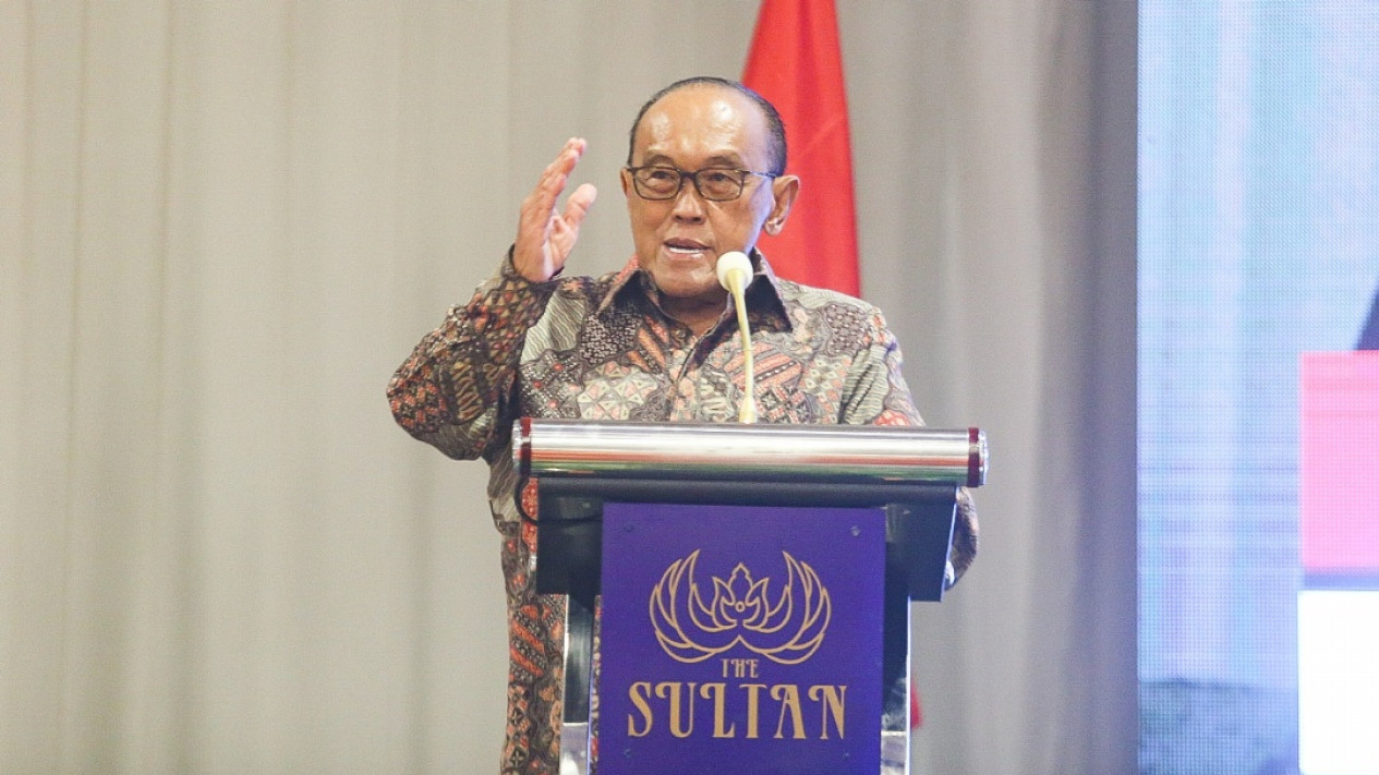 Aburizal Bakrie di Acara HUT ke-14 Aliansi Kebangsaan