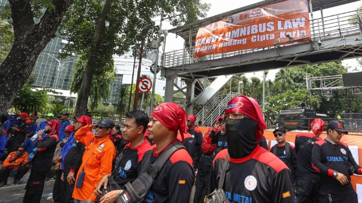 Demo Buruh, Kawal Putusan MK Terkait Omnibus Law UU Ciptaker