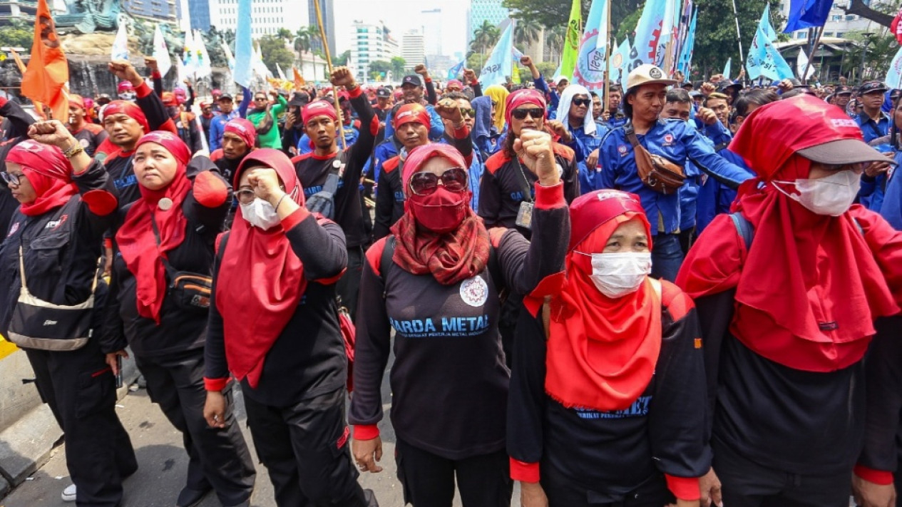 Demo Buruh, Kawal Putusan MK Terkait Omnibus Law UU Ciptaker