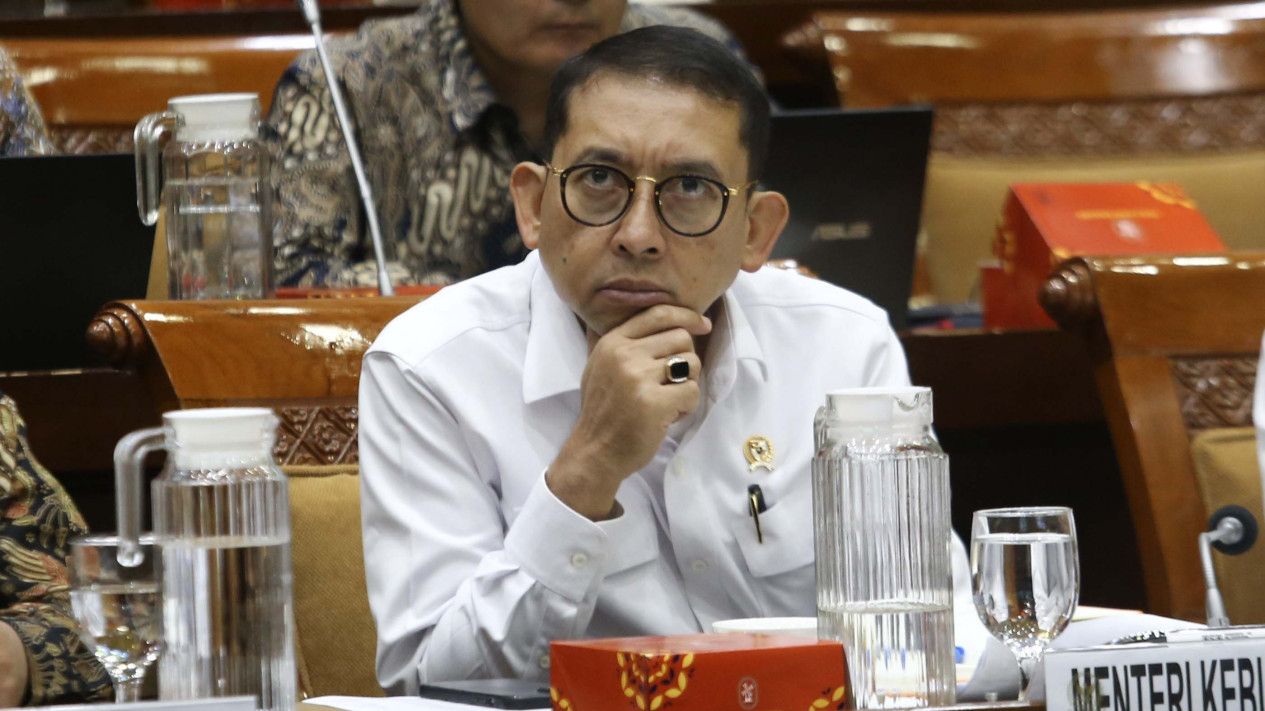 Potret Giring Temani Fadli Zon di Rapat Kerja di DPR