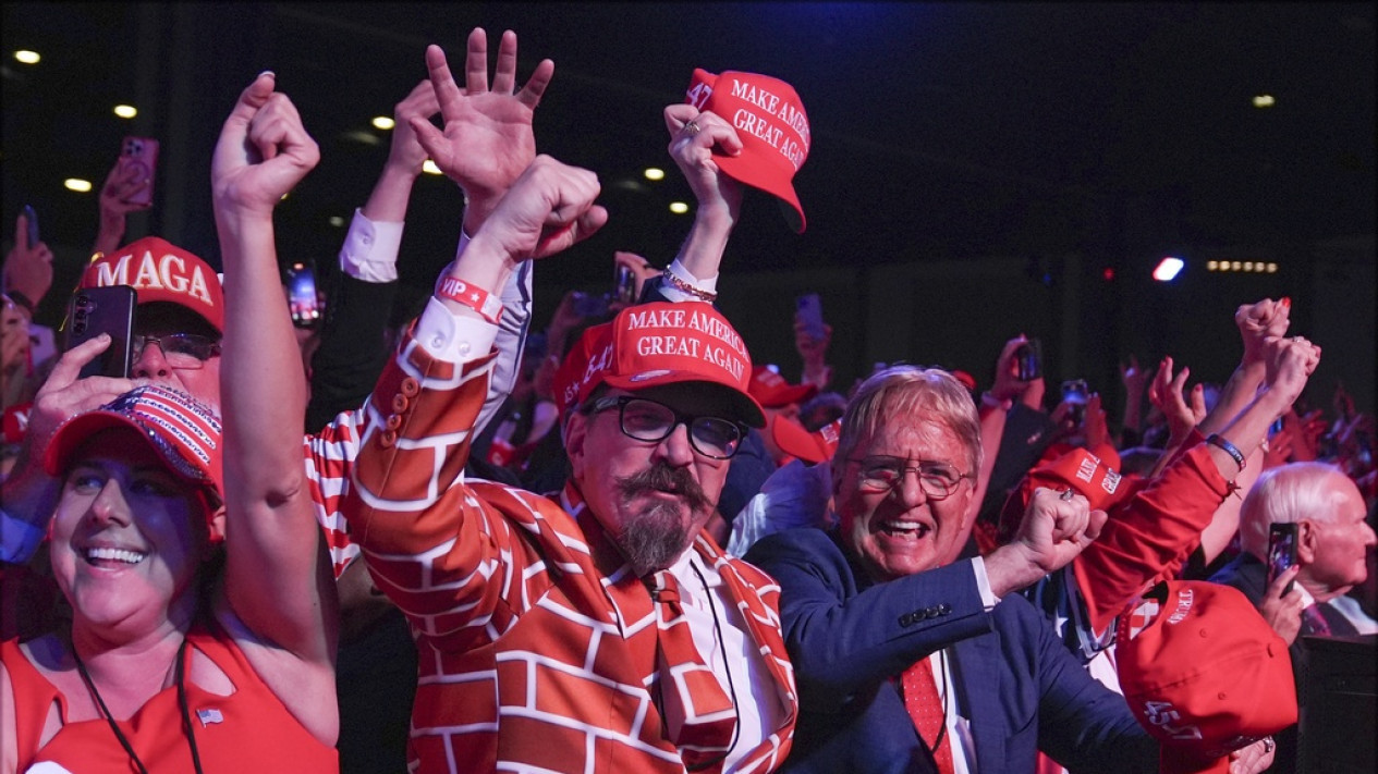 Pendukung Bersuka Cita Usai Trump Unggul di Pemilu AS