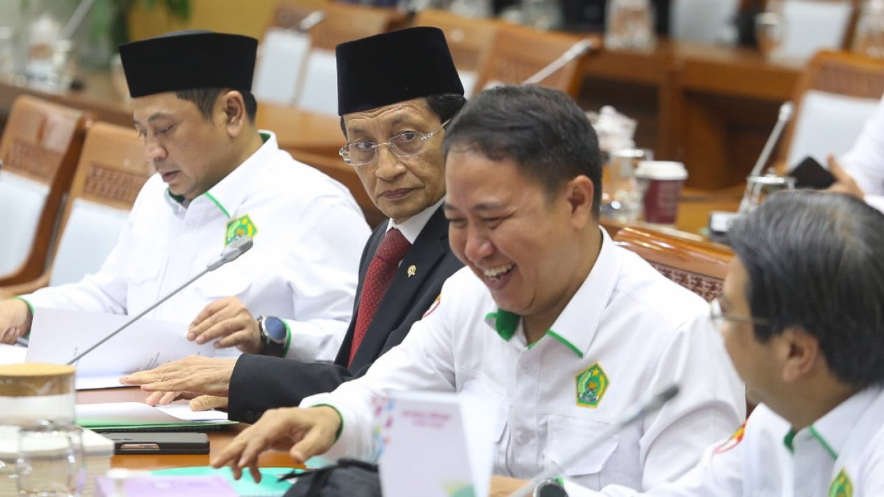 Menag Nasaruddin Umar Raker dengan Komisi VIII Terkait Haji