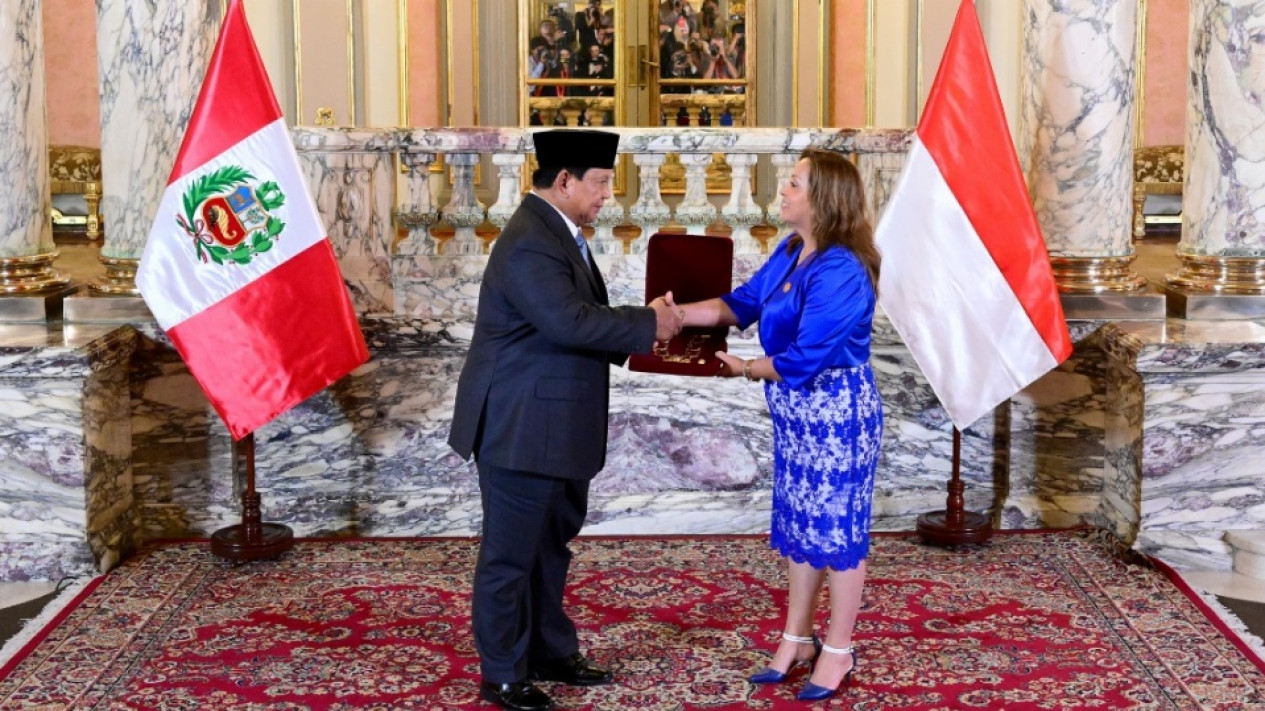 Presiden Prabowo Terima Penghargaan El Sol del Perú