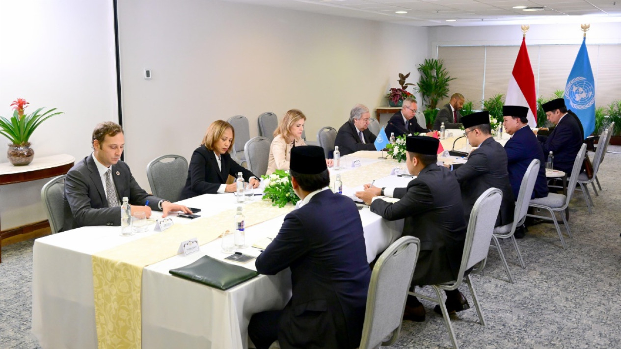 Presiden Prabowo Bertemu Sekjen PBB Antonio Guterres
