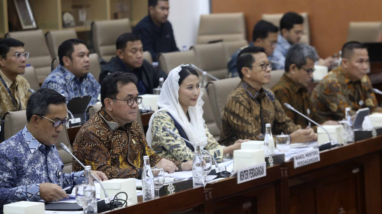 Menteri Perdagangan Budi Santoso Raker dengan Komisi VI