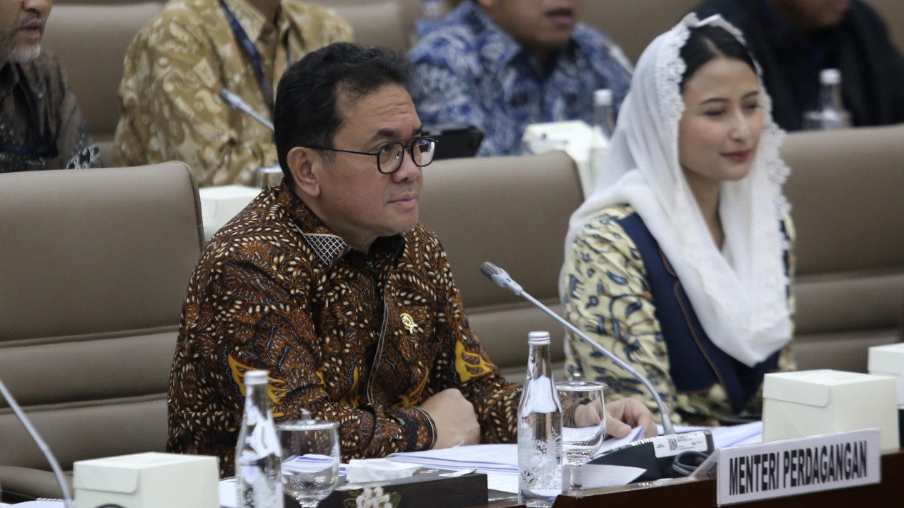 Menteri Perdagangan Budi Santoso Raker dengan Komisi VI