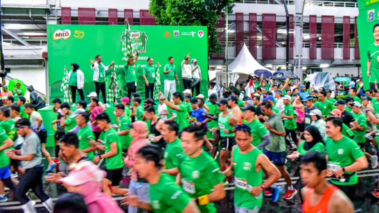 Ribuan Pelari Ikuti MILO ACTIV Indonesia Race 2024 Jakarta