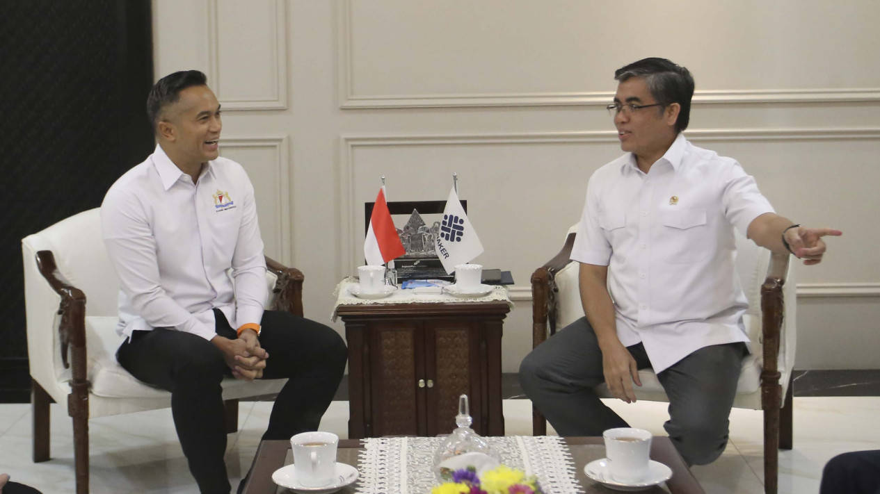 Dukung Kesejahteraan Buruh, Anindy Bertemu Menaker Yassierly