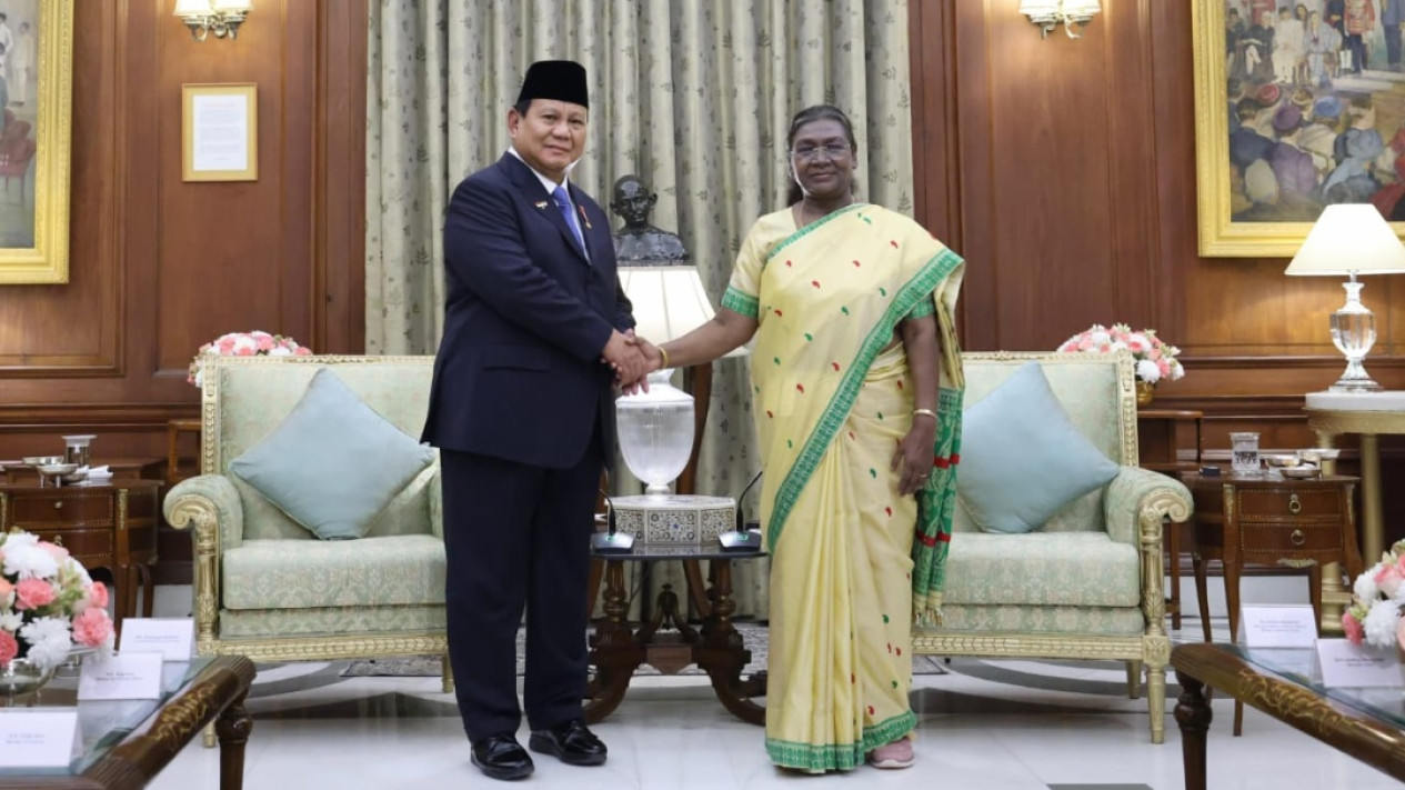 Momen Prabowo Makan Malam Presiden India dan PM Modi