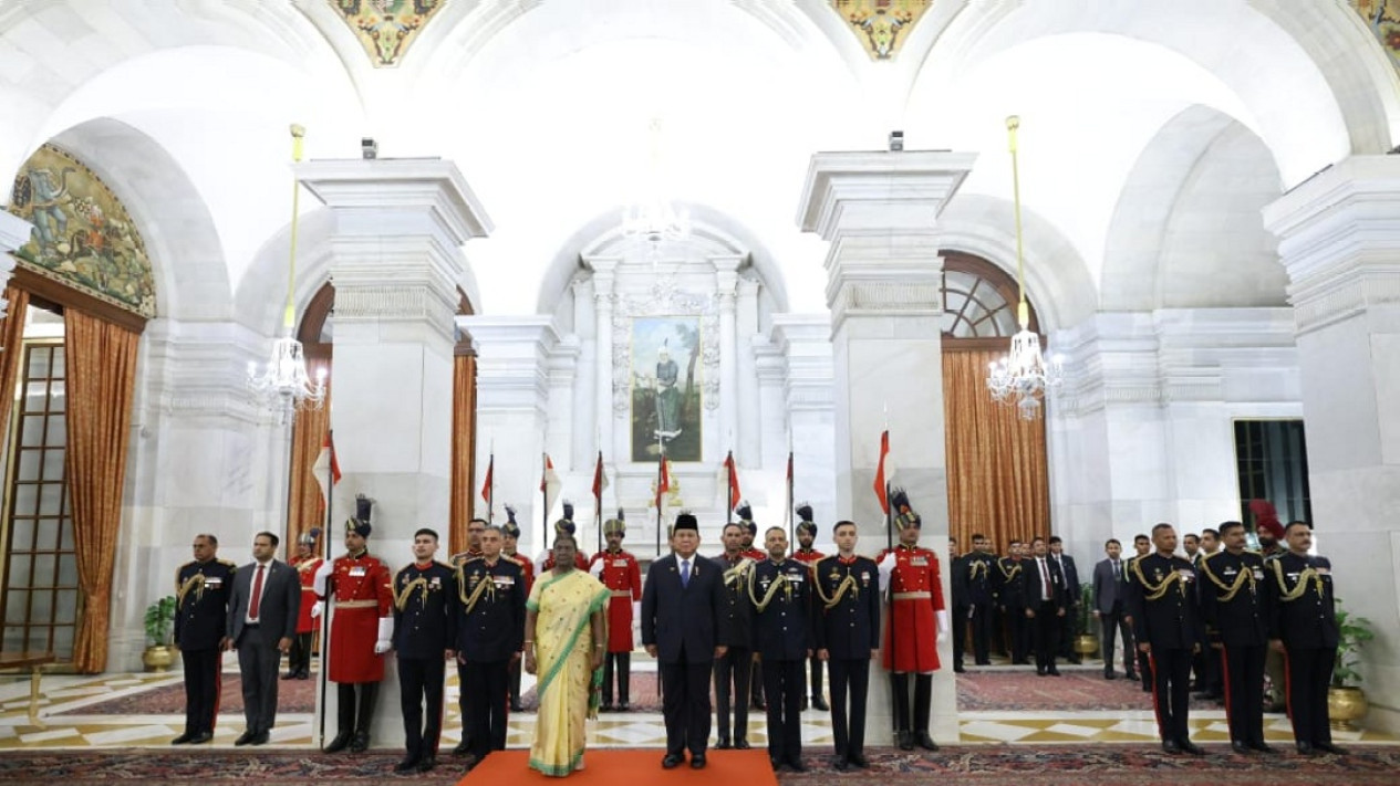 Momen Prabowo Makan Malam Presiden India dan PM Modi