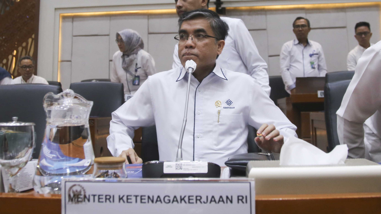 Menaker Raker Bareng DPR Bahas Ciptaker - Vlix.id