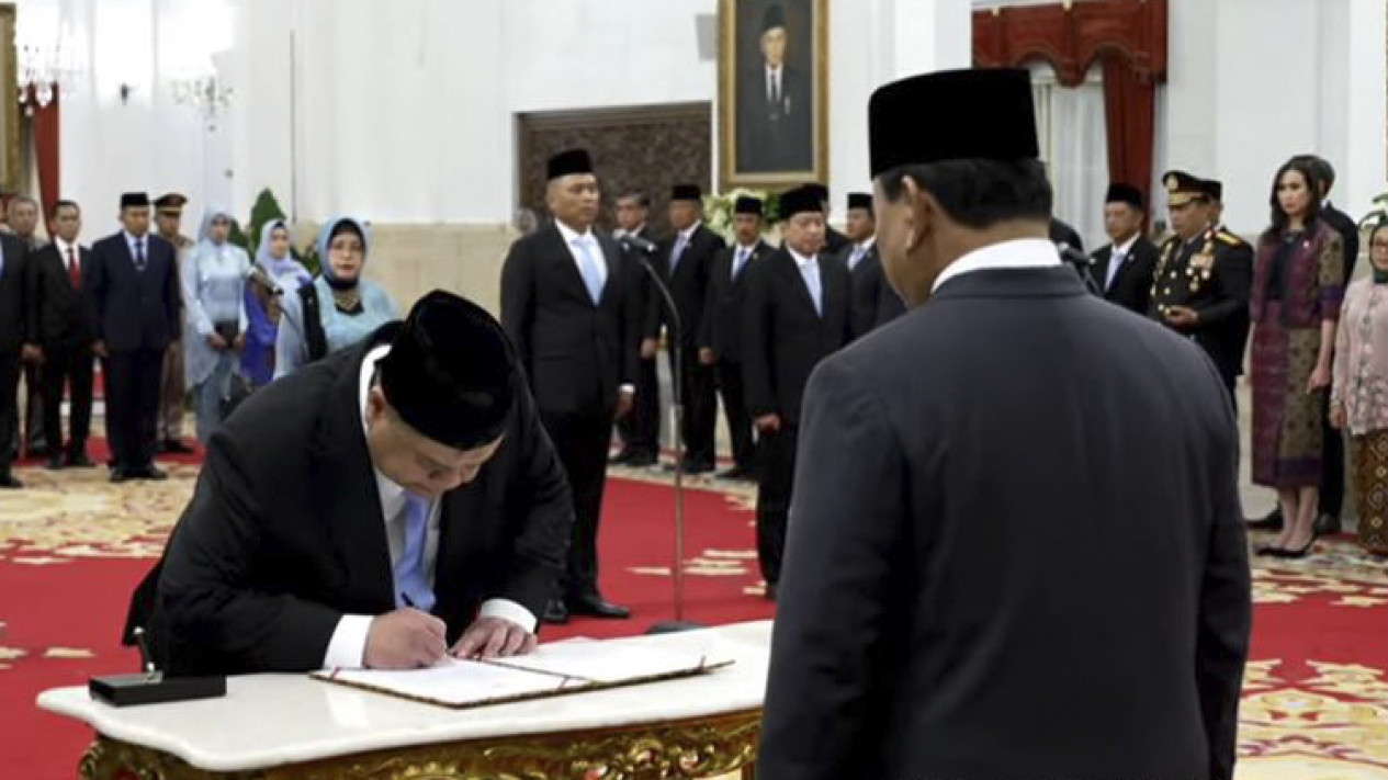 Pelantikan Kepala BPKP Muhammad Yusuf Ateh