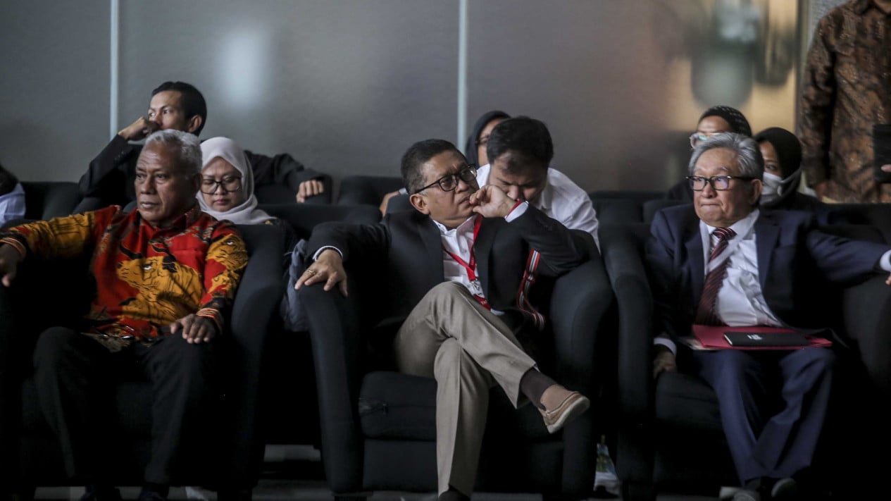 Hasto Kristiyanto Sekjen PDI Diperiksa KPK Sebagai Tersangka