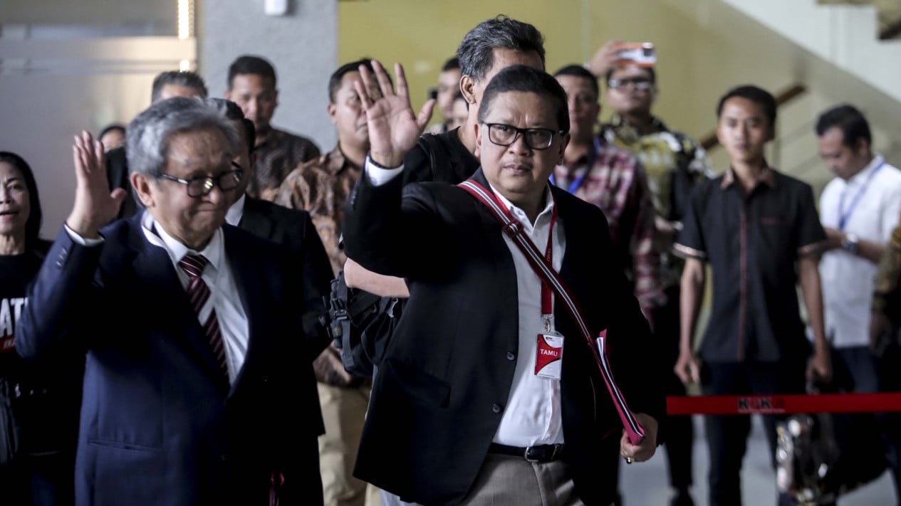 Hasto Kristiyanto Sekjen PDI Diperiksa KPK Sebagai Tersangka
