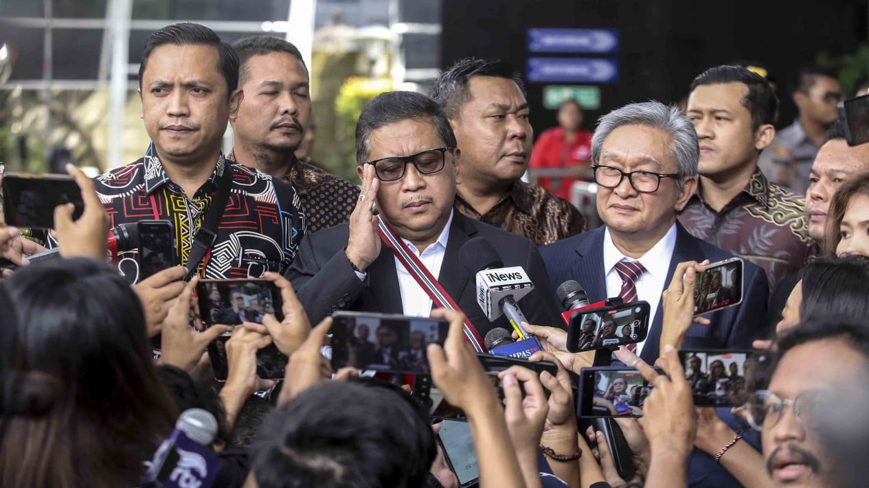 Hasto Kristiyanto Sekjen PDI Diperiksa KPK Sebagai Tersangka
