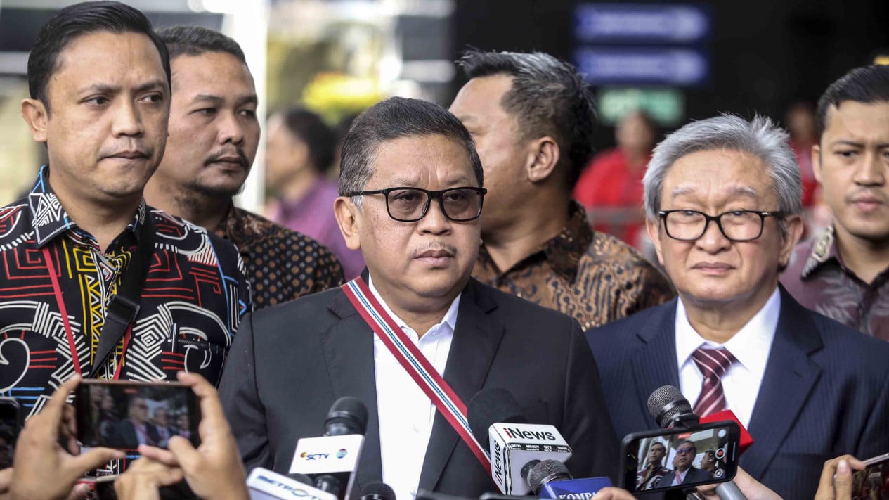 Hasto Kristiyanto Sekjen PDI Diperiksa KPK Sebagai Tersangka