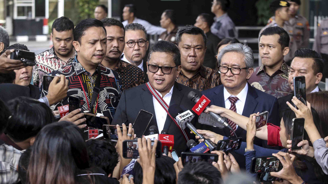 Hasto Kristiyanto Sekjen PDI Diperiksa KPK Sebagai Tersangka