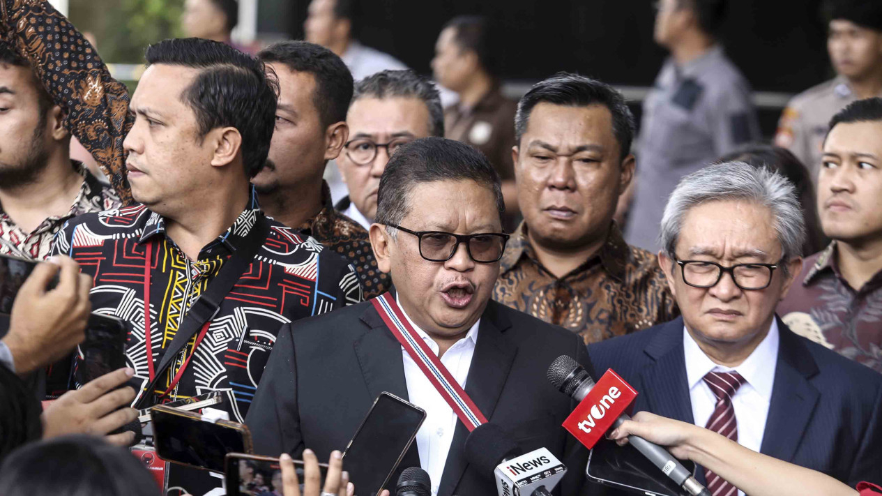 Hasto Kristiyanto Sekjen PDI Diperiksa KPK Sebagai Tersangka