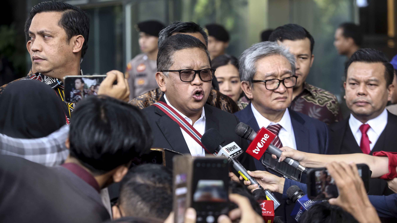 Hasto Kristiyanto Sekjen PDI Diperiksa KPK Sebagai Tersangka