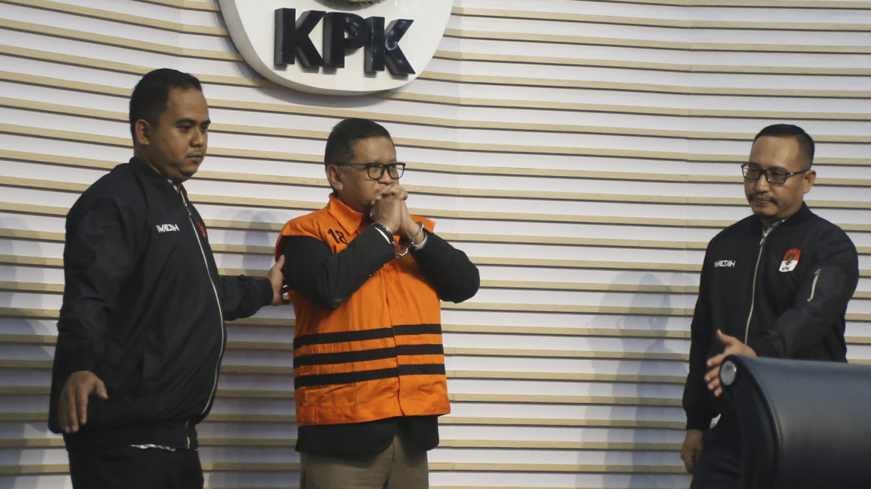 Hasto Kristiyanto Ditahan KPK Terkait Kasus Suap