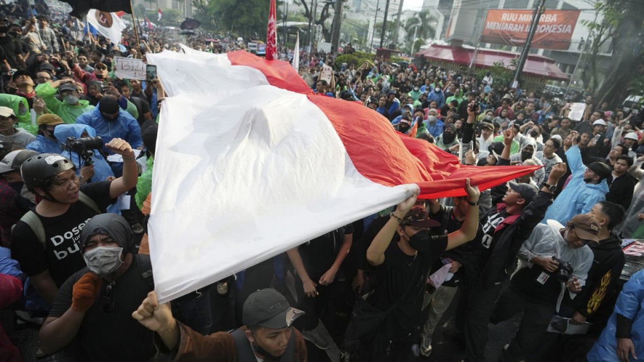 Aksi Demo Mahasiswa "Indonesia Gelap"
