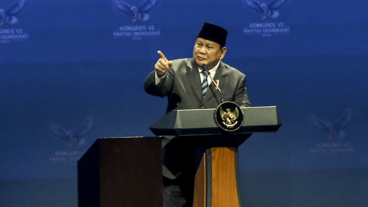 Presiden Prabowo Hadiri Penutupan Kongres VI Partai Demokrat
