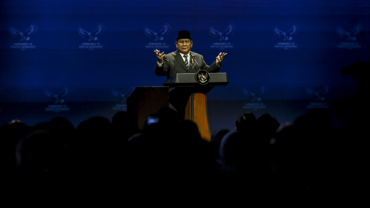 Presiden Prabowo Hadiri Penutupan Kongres VI Partai Demokrat