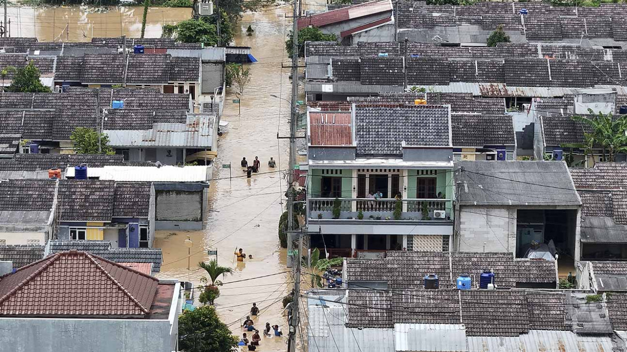 Banjir Kawasan Parung Panjang Bogor