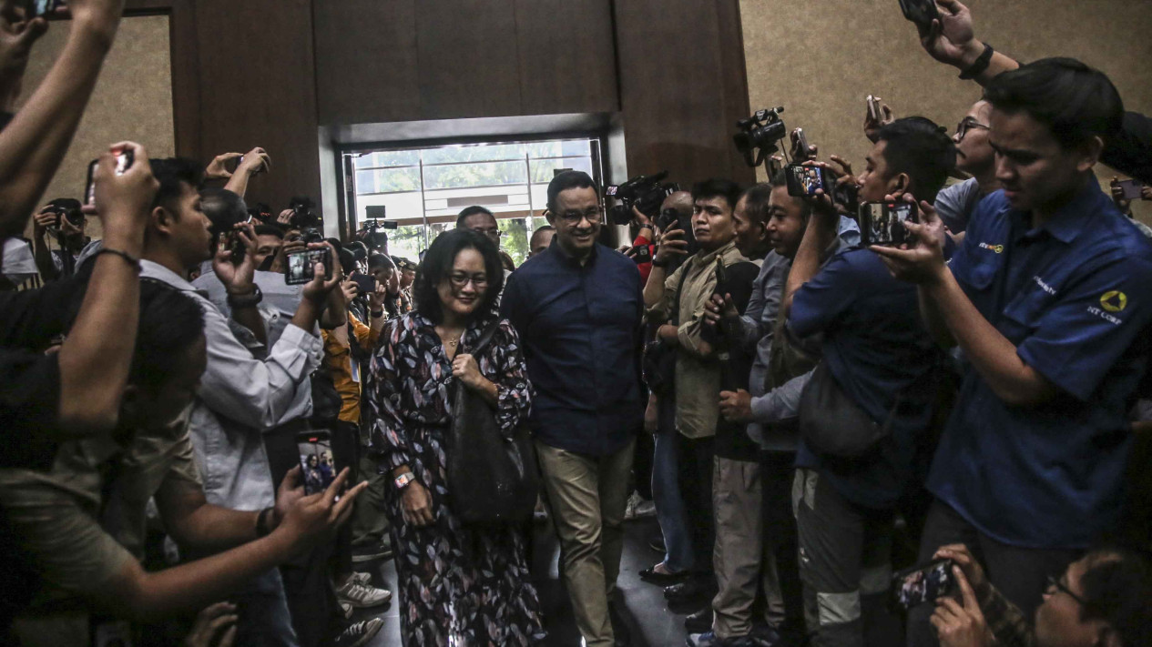 Anies Baswedan Hadiri Sidang Dakwaan Tom Lembong