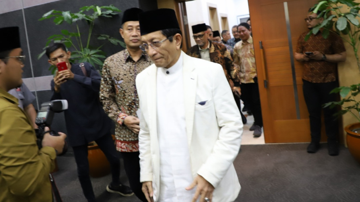 Menag Nasaruddin Umar Raker Pembahasan Haji 2025 dengan DPR