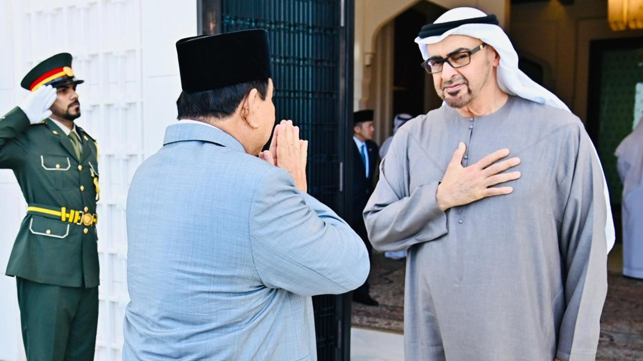 Pertemuan Presiden Prabowo dan Presiden UEA Syeikh MBZ