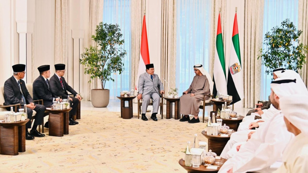 Pertemuan Presiden Prabowo dan Presiden UEA Syeikh MBZ