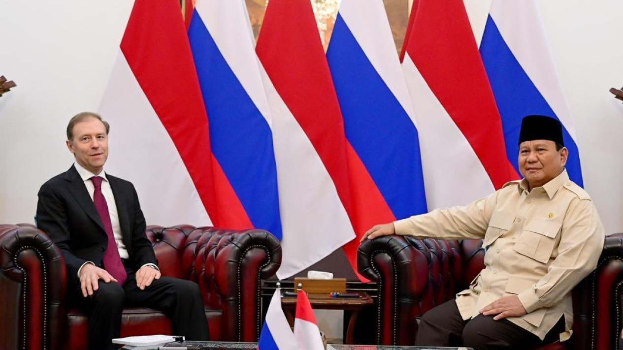 Pertemuan Presiden RI Prabowo dengan Wakil Pertama PM Rusia