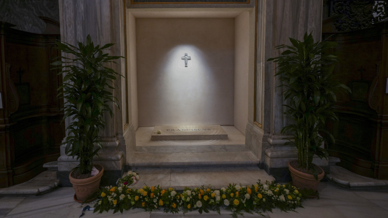 Potret Makam Paus Fransiskus di Gereja Santa Maria Maggiore