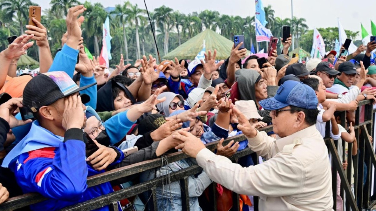Presiden Prabowo Hadiri Puncak Perayaan Hari Buruh