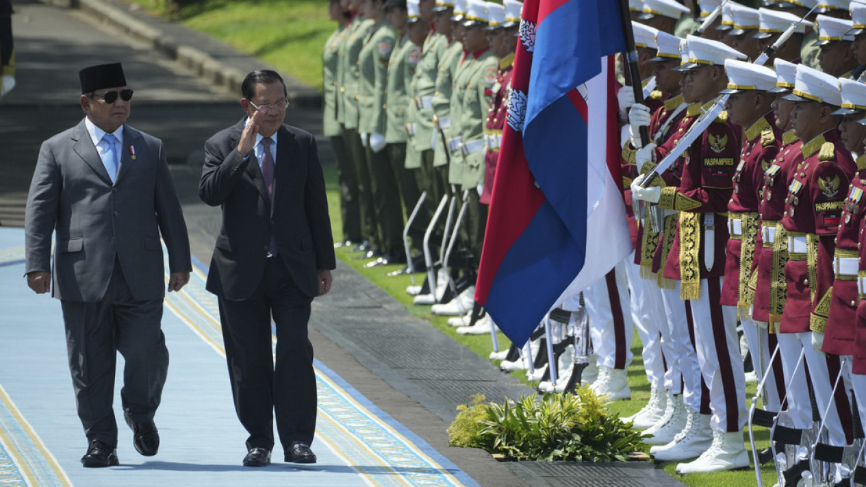 Presiden Prabowo Sambut Presiden Senat Kamboja Hun Sen