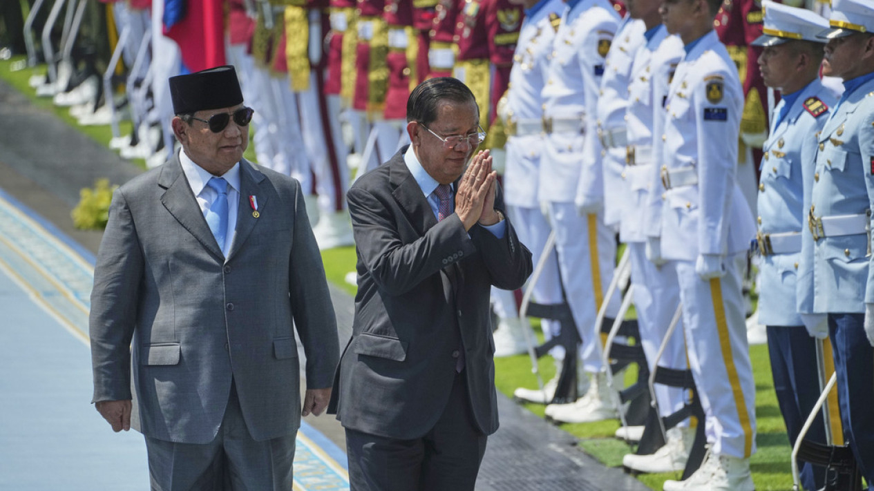 Presiden Prabowo Sambut Presiden Senat Kamboja Hun Sen