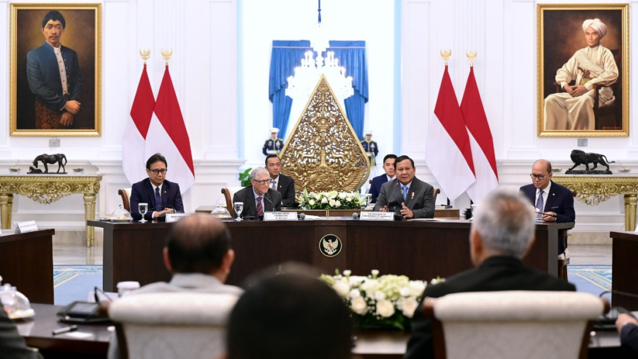 Pertemuan Presiden Prabowo dan Bill Gates di Istana Negara
