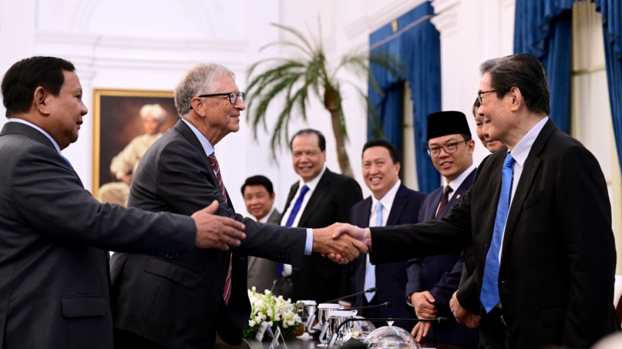 Pertemuan Presiden Prabowo dan Bill Gates di Istana Negara