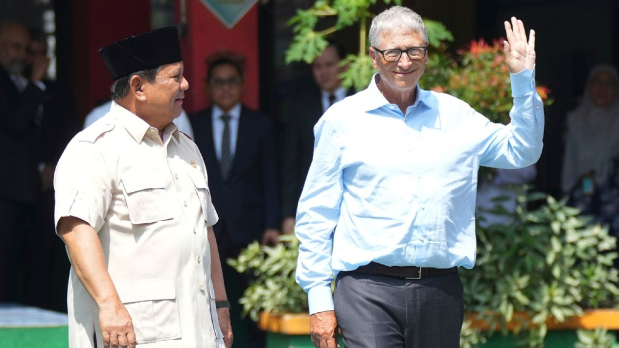 Presiden Prabowo dan Bill Gates Tinjau MBG