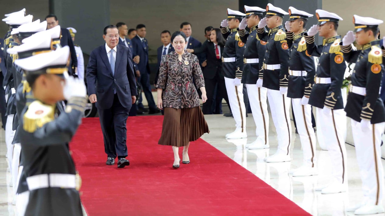Pertemuan Presiden Senat Kerajaan Kamboja dengan Ketua DPR