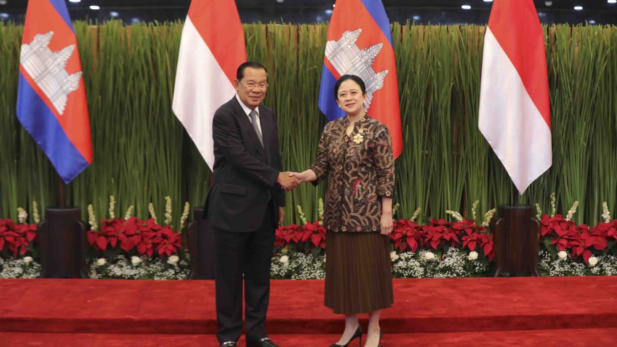 Pertemuan Presiden Senat Kerajaan Kamboja dengan Ketua DPR