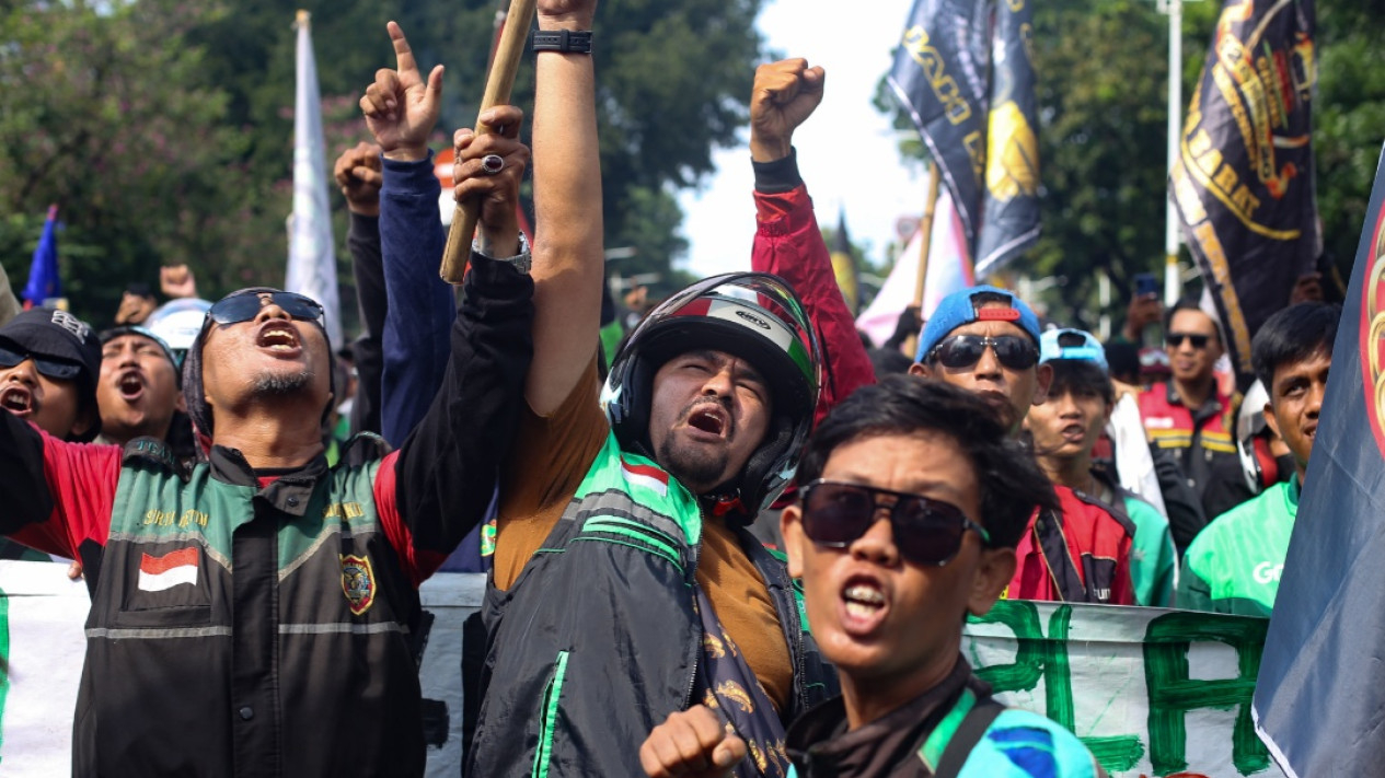 Aksi Demo Ojek Online