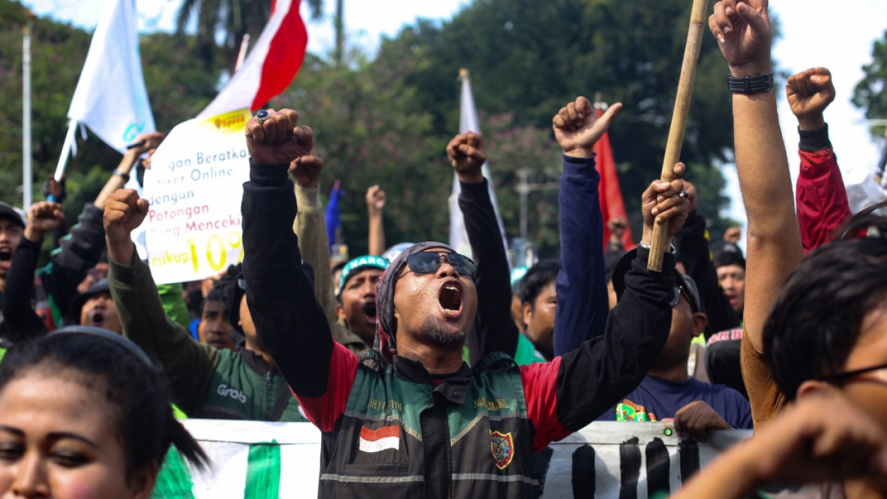 Aksi Demo Ojek Online