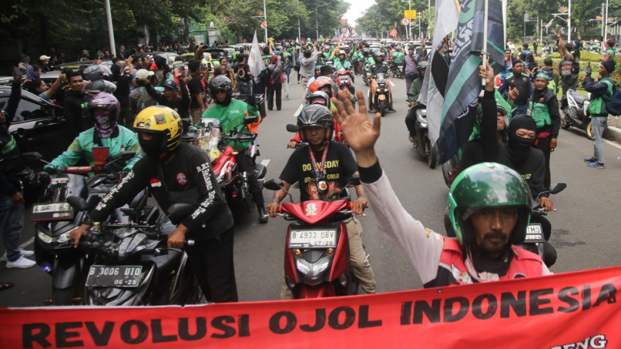 Aksi Demo Ojek Online